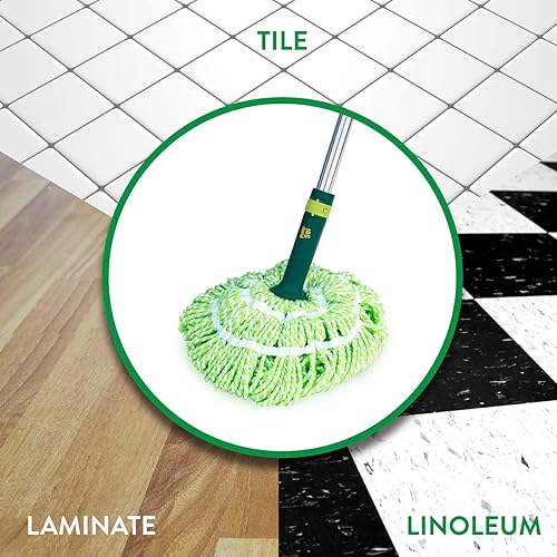 Miniatura 5 de Pine-Sol Trapeador de microfibra autoescurrido: diseño de giro fácil de apretar para trapear en húmedo Herramienta de limpieza doméstica
