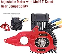 Vista 5 de Adaptador de placa de montaje de motor ajustable de aluminio para Arrma Granite Mega Typhon Big Rock Senton 3S Kraton Outcast 4S 1/10 BLX Modelos