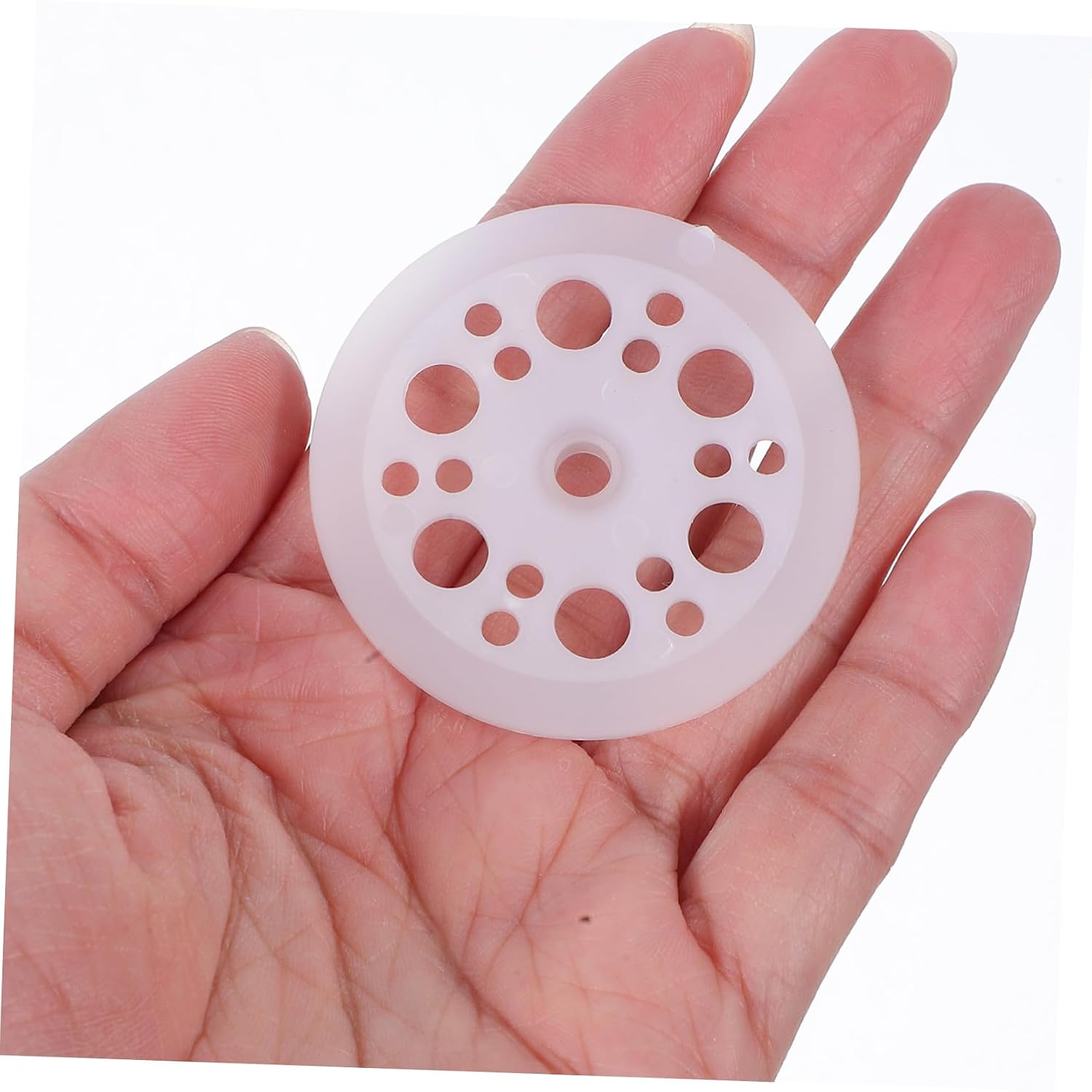 100pcs Plastic Insulation Washer for Foam Board, White Polypropylene