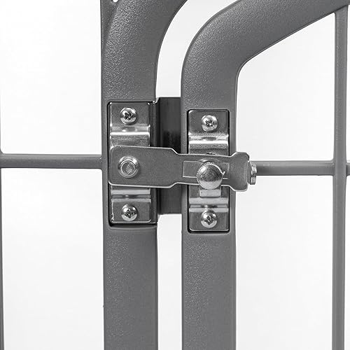 Miniatura 9 de IRIS USA 4 or 8 Panel Pet Play Pen with Door for Small Puppy to Large Dogs 24 - 34 Pen Height Washable Mesh Top Cover Keep Pets Secure Easy Assemble