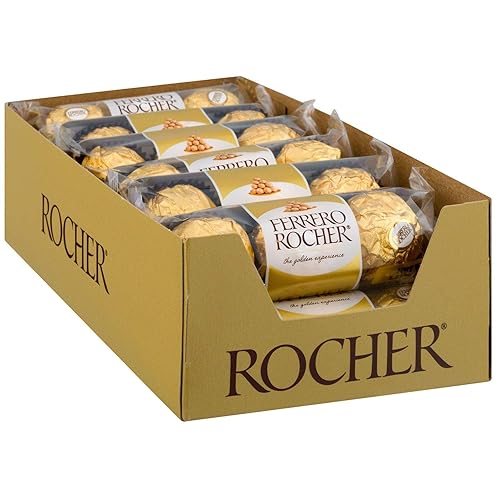 Ferrero Rocher Fine Hazelnut Chocolates, 12 pk./1.3 oz. - Hazelnut - 12 Count, 442.25 g (Pack of 1)