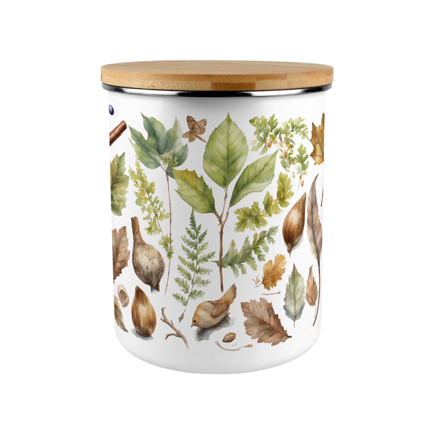 Woodlands Storage Tin - 2.7L Extra-Large Home & Kitchen Canister
