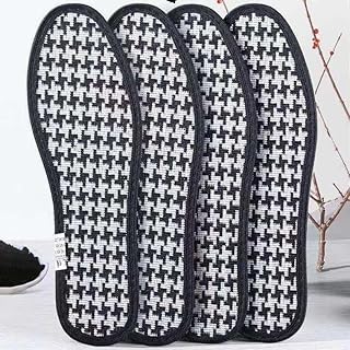 نعل داخلي - حشوات فحم خيزران تمتص الروائح وتوفر تهوية جيدة للرجال والنساء، نعل يوفر راحة طبيعية وامتصاص العرق لانتعاش طوال اليوم قطعتين