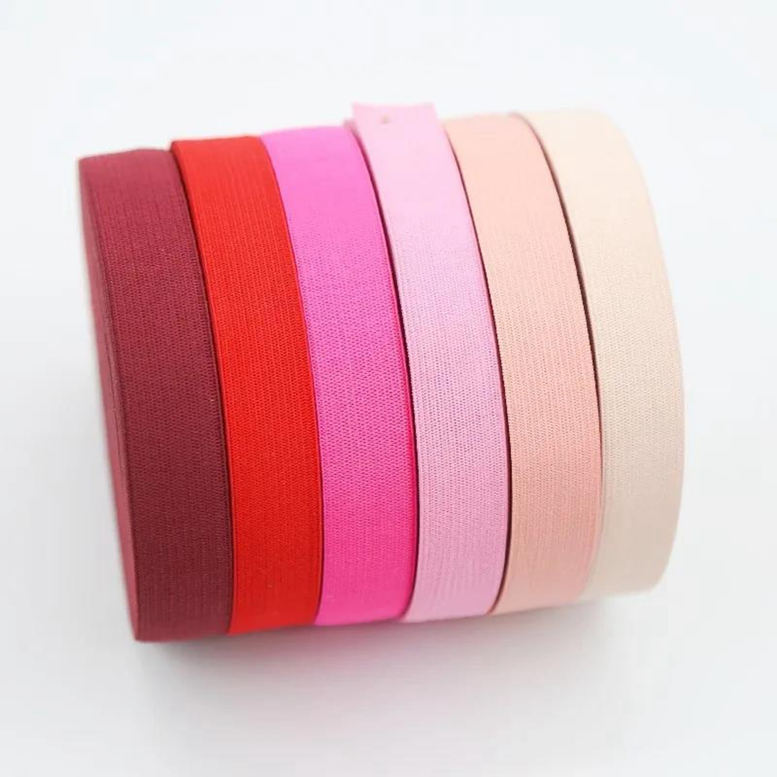 Bandas elásticas Banda elástica Ancha y Plana 5 Metros de Hilo de 20 mm for Coser Accesorios de Ropa, puños y Accesorios de Punto, Rojo, 20 mm(Light Blue)