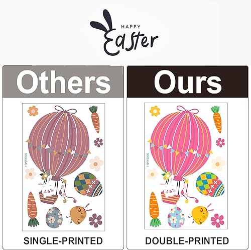 Miniatura 4 de Decoraciones Adhesivas de Ventana de Pascua para Ventanas de Vidrio Pegatinas Calcomanías