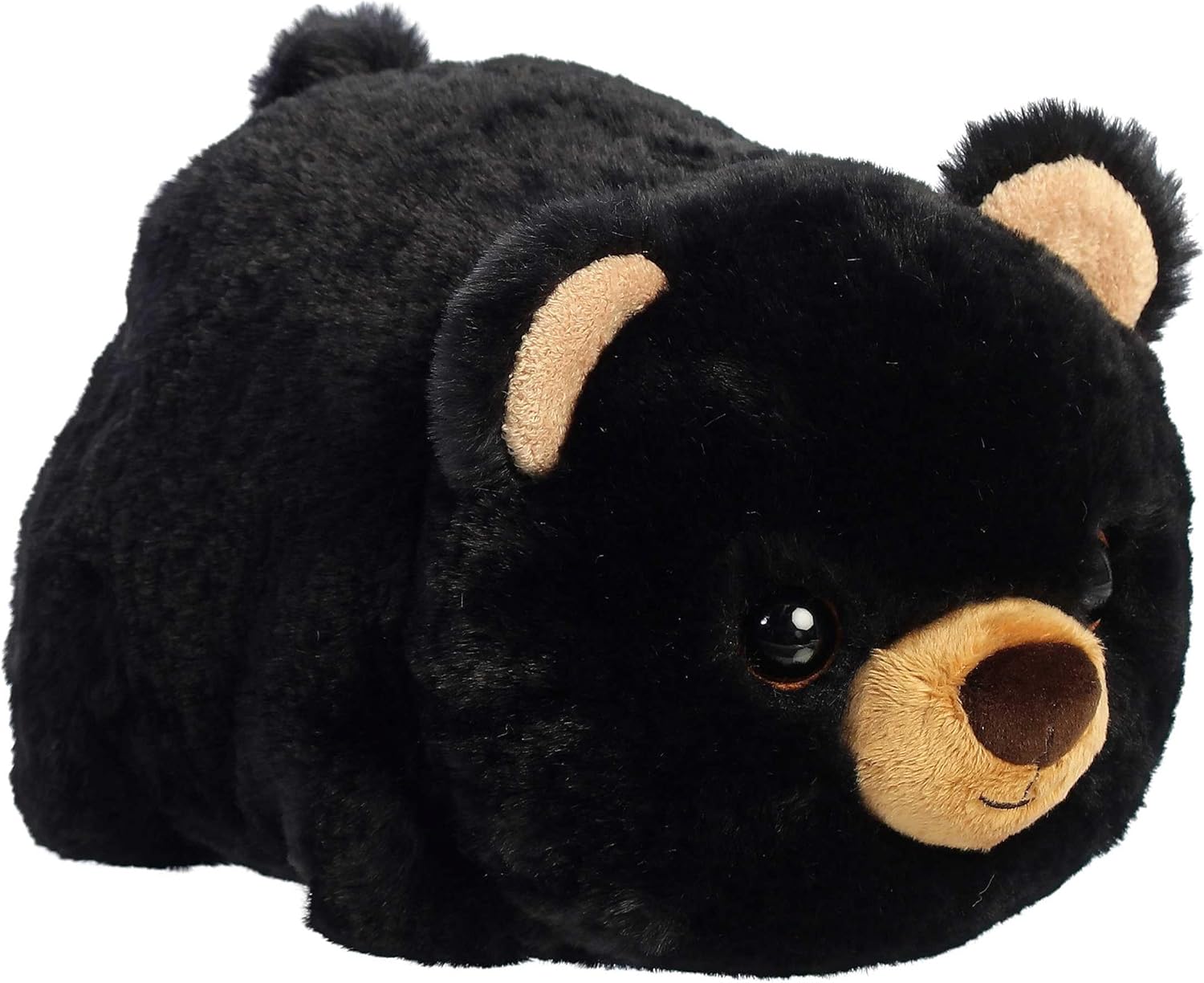 Aurora® Adorable Spudsters™ Briar Bear Stuffed Animal - Round Shape Makes for Comforting Cuddles - Perfect for Kids All Ages and Animal Loving Adults - Black 10.5 Inches