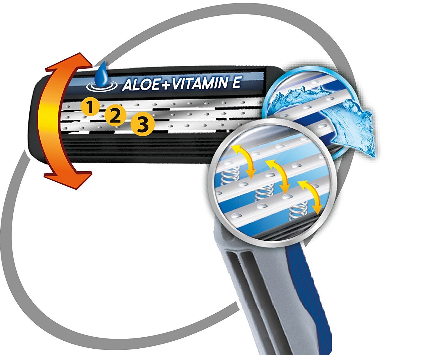 Bic Rasoio 3 Flex Pz.4, 4 unità, 1