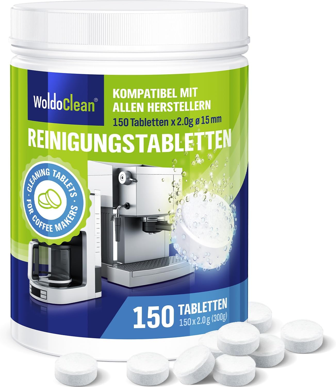 Amazon.de: Reinigungstabletten 150 Stück für Kaffeevollautomaten ...
