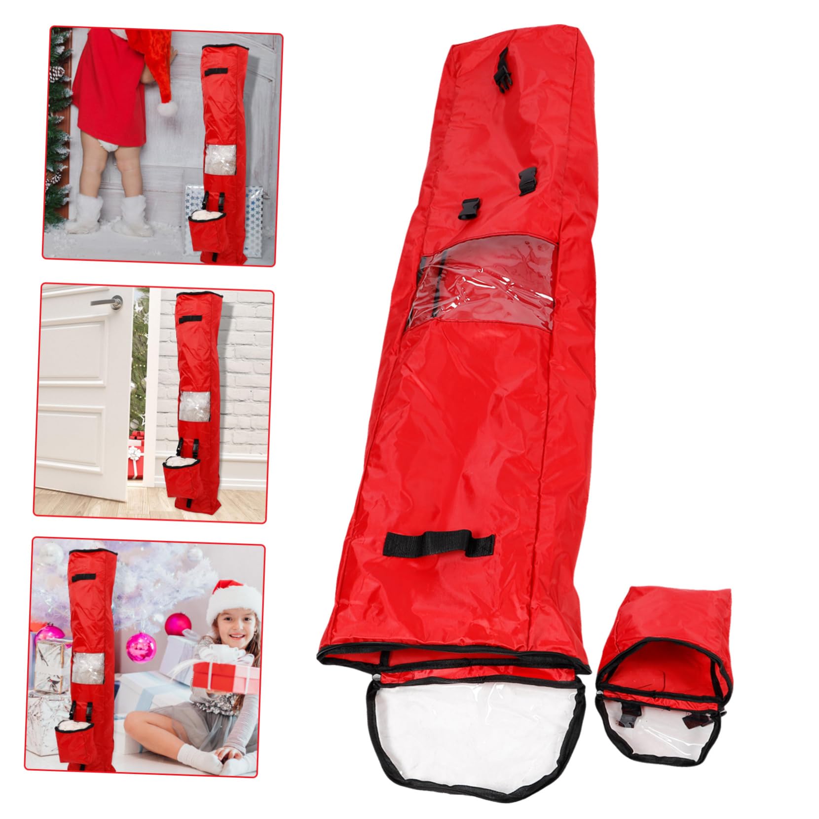 PRETYZOOM Geschenkpapier-aufbewahrungsbeutel Für Weihnachtspapier Papierrollenbehälter Mit Verstärktem Boden Reißfestes Material Mit Reißverschluss Abnehmbare Tasche Für Bänder Und Zubehör p