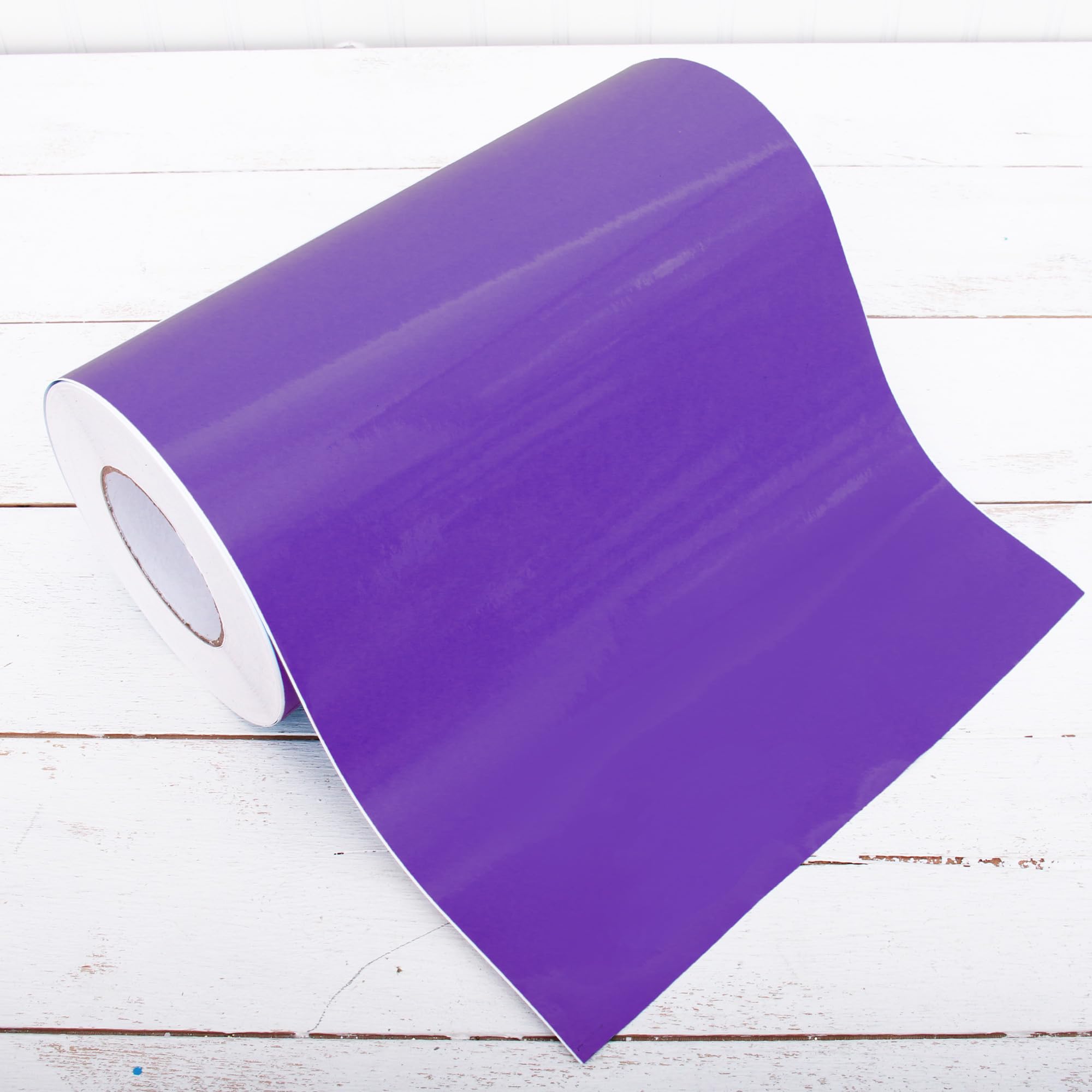 Film autocollant en vinyle violet haute découpabilité pour supports lisses en métal ou verre