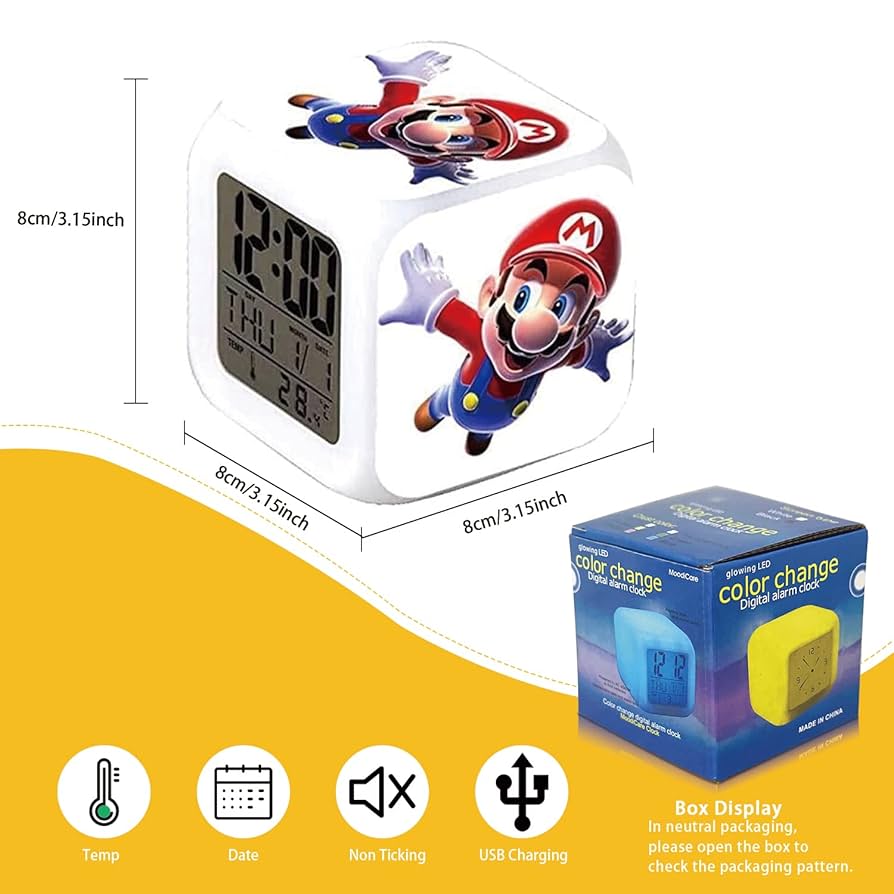 マリオワールド　目覚まし時計　当時物 SUPER MARIO WORLD スーパーマリオワールド 目覚まし時計 レトロ