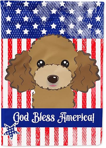 Vista 419 de Caroline's Treasures BB2171GF American Flag and Border Collie Garden Flag Mailbox Flag Decorative Yard Flag Banner Outside Patio Artwork Yard Flower