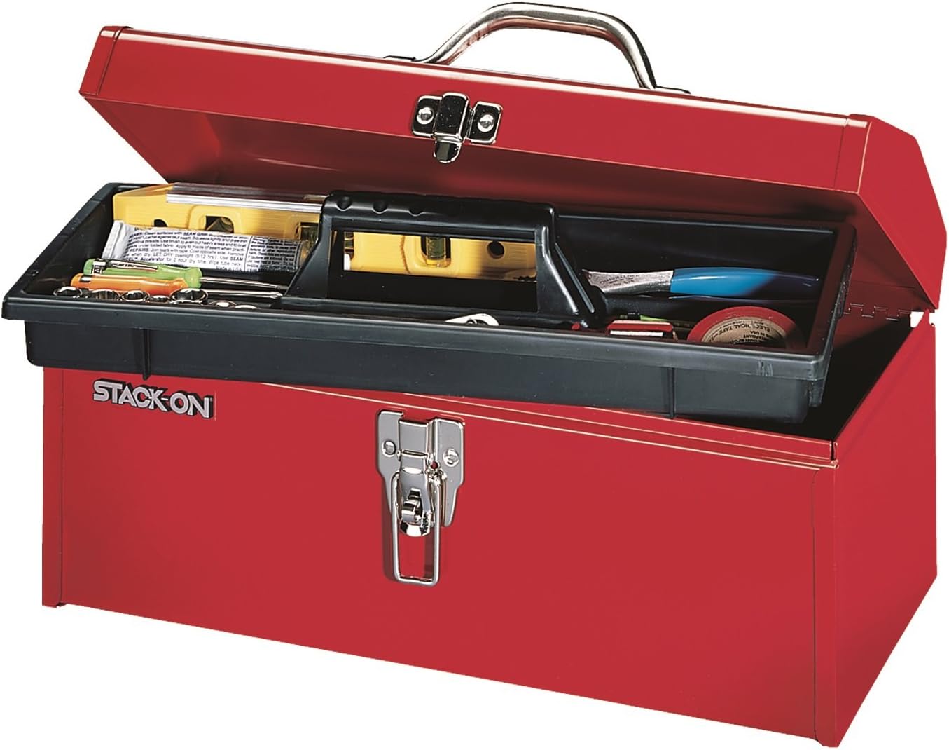 Stack-On R-516-2 16-Inch Multi-Purpose Steel Tool Box, Red