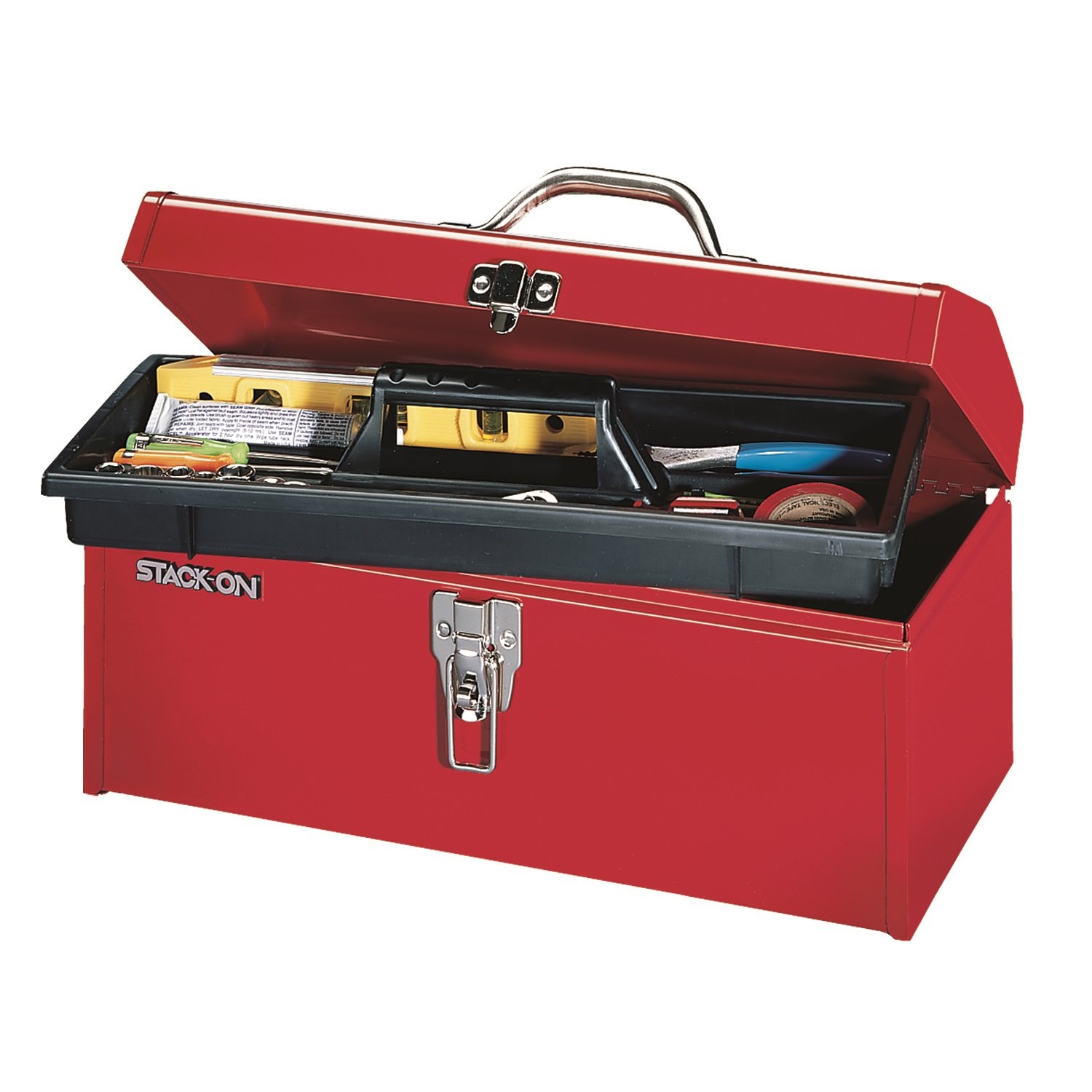 Stack-On R-516-2 16-Inch Multi-Purpose Steel Tool Box, Red : Amazon.in ...