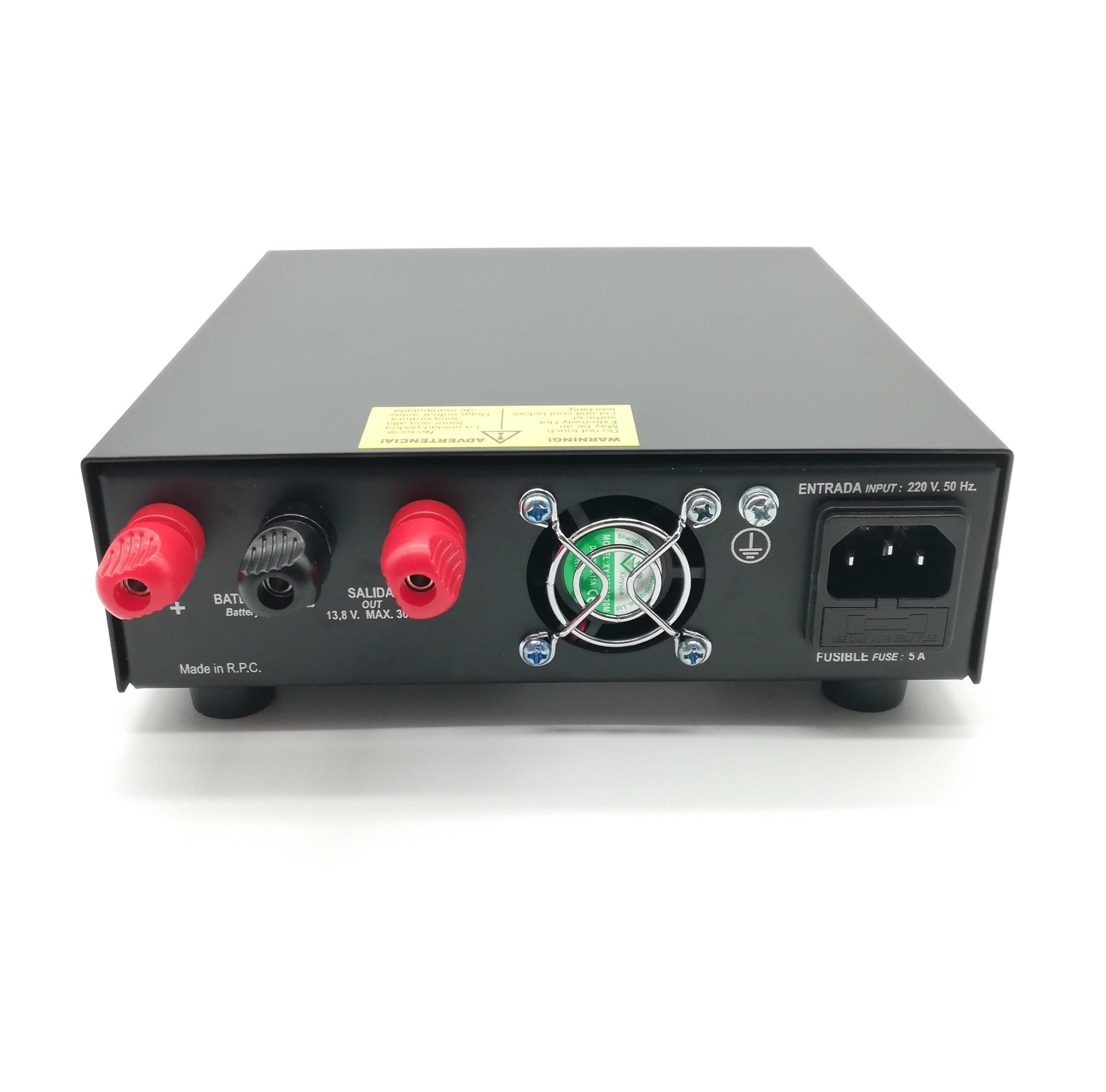 PC-1335 Fuente de Alimentación Conmutada 30A 13.8V - Transformador Compacto con Función de Carga y Respaldo de Batería 12V (SAI)