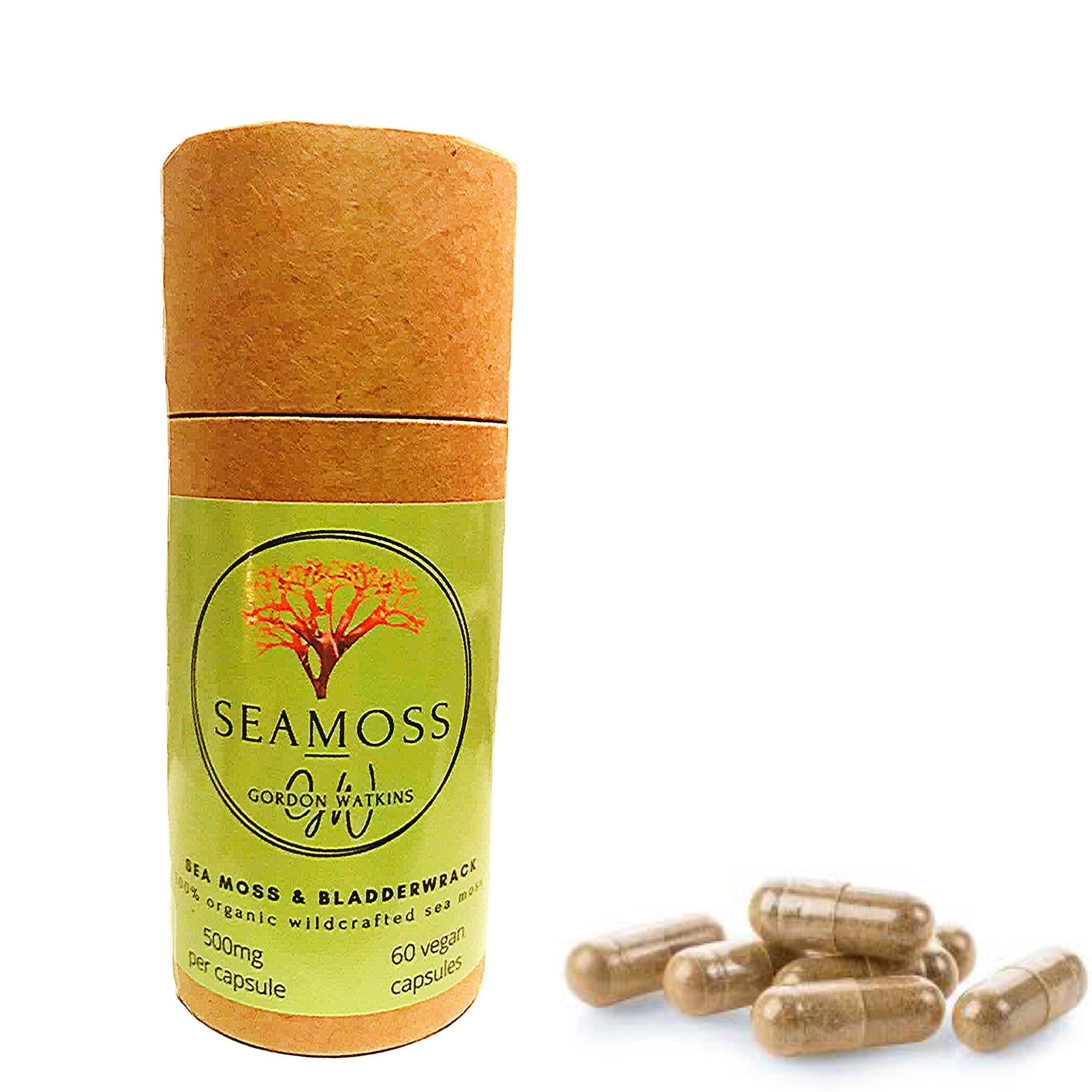 Buy Sea Moss Capsules (1000mg per Day) 60 Vegan Capsules Organic