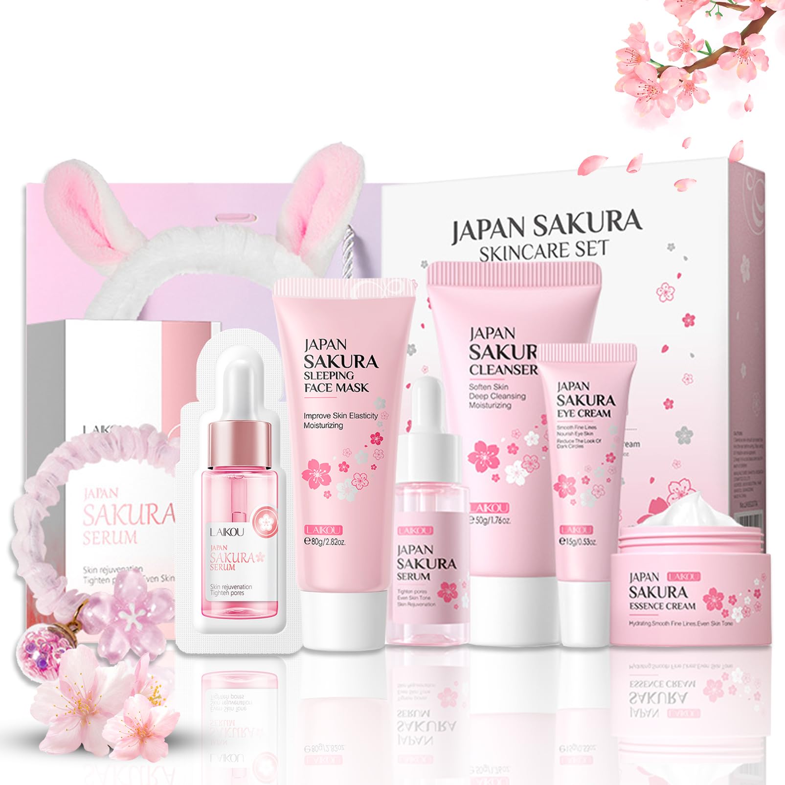Amazon.com : Skincare Set JAPAN SAKURA Facial Kit for Women