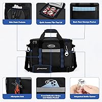 Vista 2 de Maelstrom Collapsible Soft Cooler Bag,35/55/75 Cans Beach Cooler with Flip Top Lid, Ice Chest, Leakproof & Portable for Beach, Camping, Road Trips &