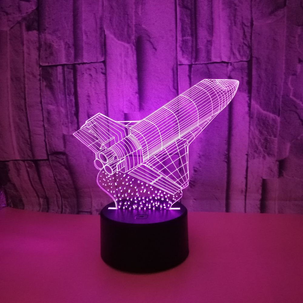 Créatif 3D Méduse Nuit Lampe 16 Couleurs Changeantes