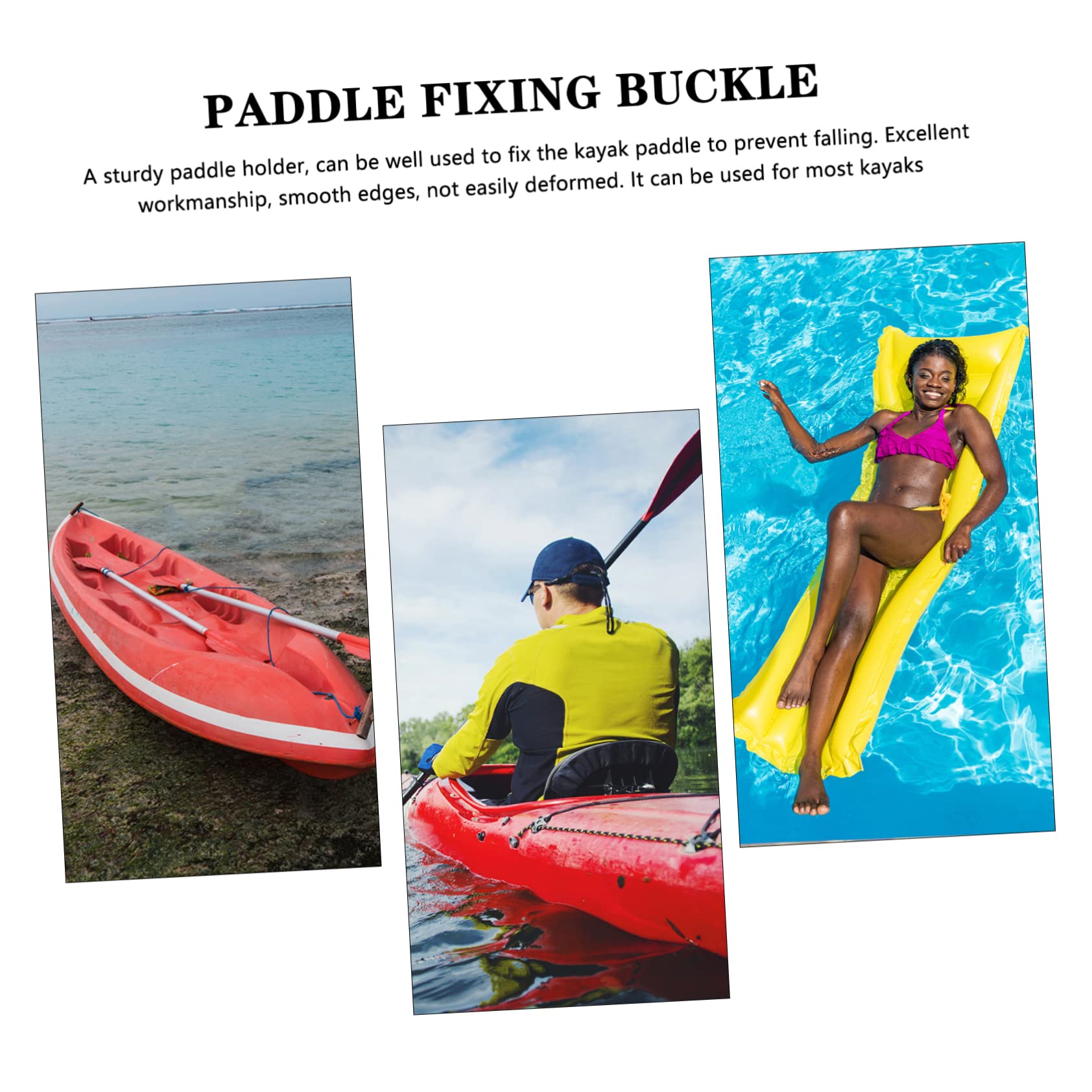 BESPORTBLE Paddelschnalle Stange Driftsocke Für Fischerboot Bausatz Handhaben Kajak Stecker Haken Kajak-attikastopfen Kajak Paddelhalter Clip Paddelklemme Für Kanus Black Plastik