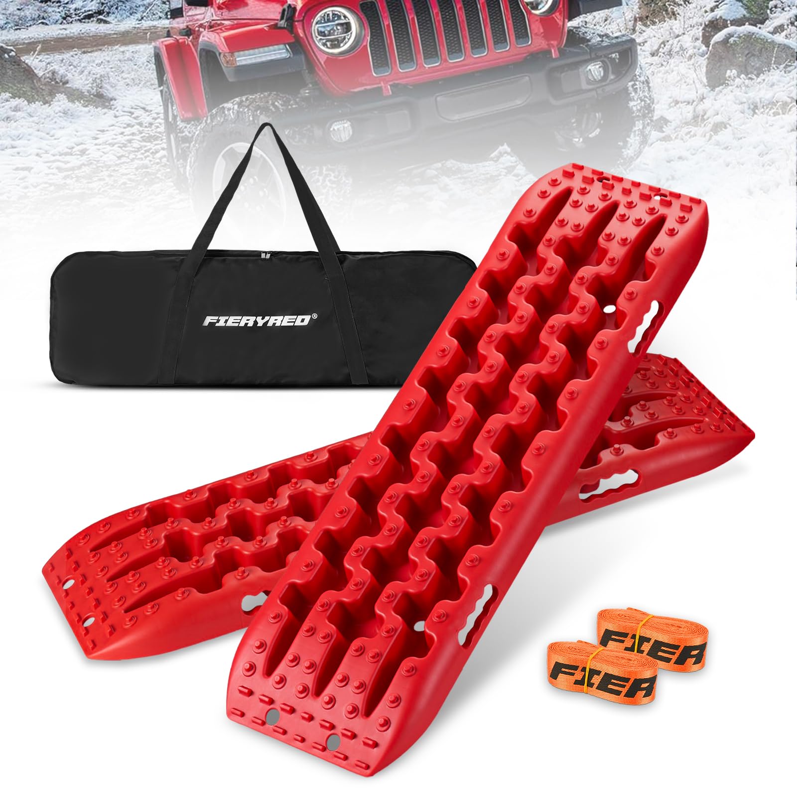 Amazon.com: FieryRed Traction Boards Offroad, Recovery Boards with
