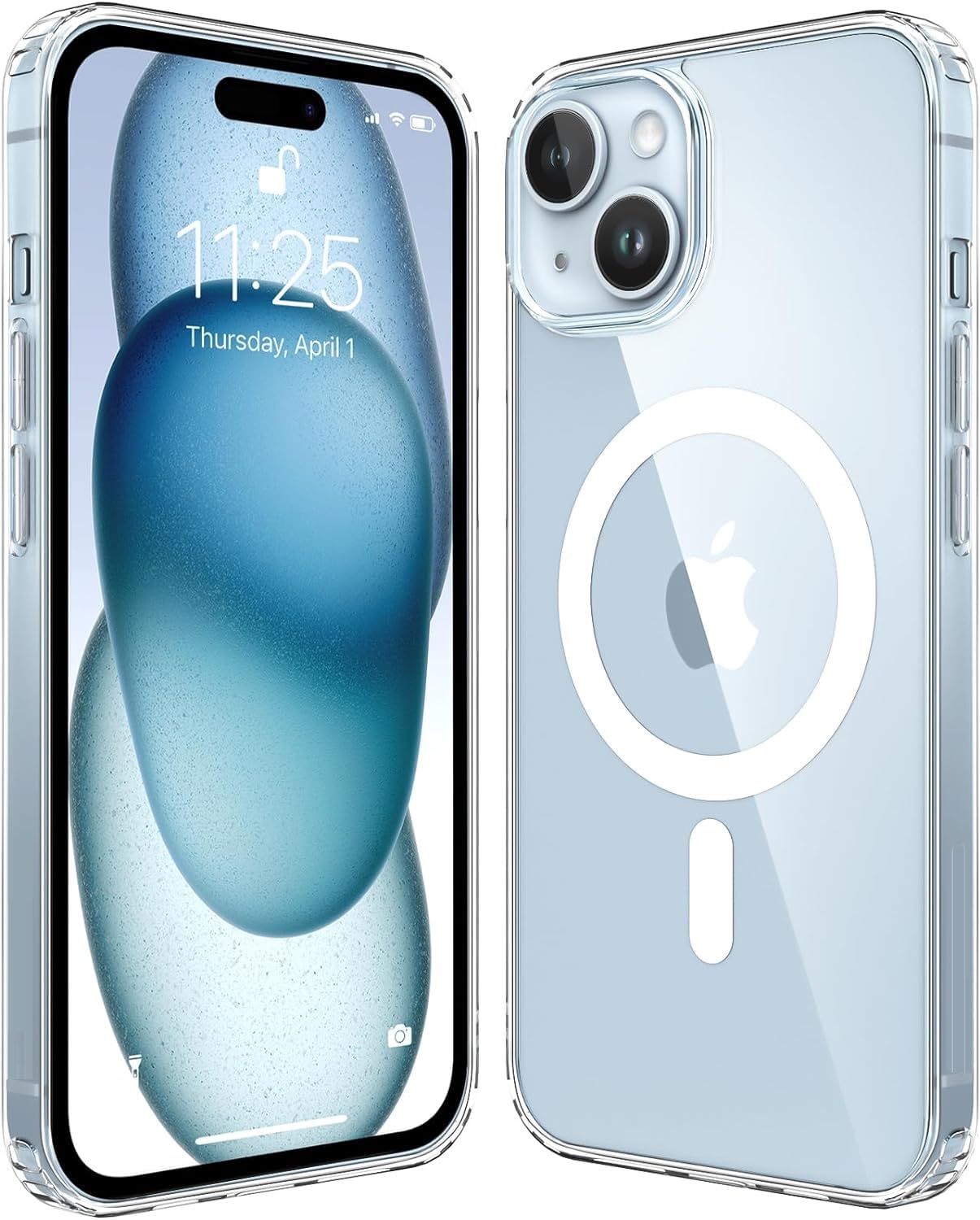 COPPAIRE Back Cover Compatible with iPhone 15, Clear Magnetic Case with Built-in Magnets Compatible with MagSafe, Crystal Clear [Yellow Resistant] Slim Soft TPU Bumper Cover - Clear (B0CGRRKY3J) Amazon Price History, Amazon Price Tracker