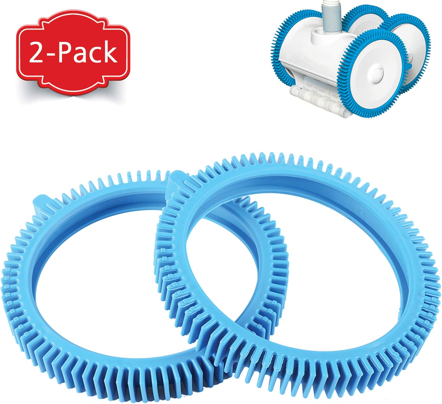 AR-PRO (2-Pack) Replacement Tires with Super Hump Replacement Compatible with Poolvergnuegen and Hayward Pool Cleaners Manufacturer Part Number 896584000-143