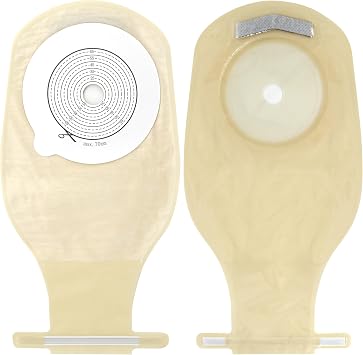 20 PCS Colostomy Bags Ostomy Supplies One Piece Ostomy Bag Drainable Pouch for Ileostomy Stoma Care Cut to Fit 20-70mm