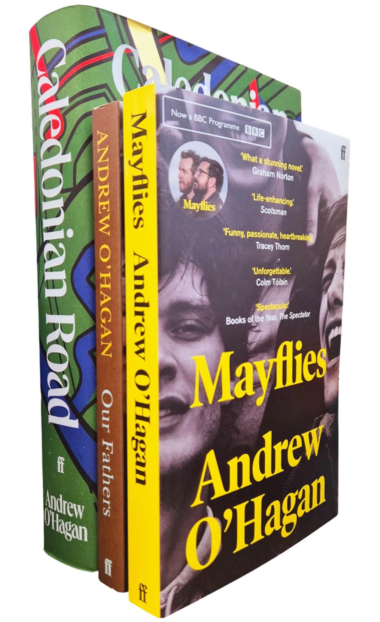 Andrew O'Hagan 3 Books Collection Set (Our Fathers, Mayflies & Caledonian Road)
