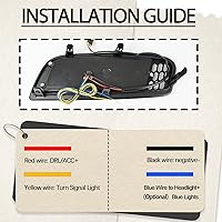 Vista 6 de Luces antiniebla LED para parachoques delantero compatibles con Mazda CX-50 2023-2024 DRL Accesorios para lámparas de señal de giro