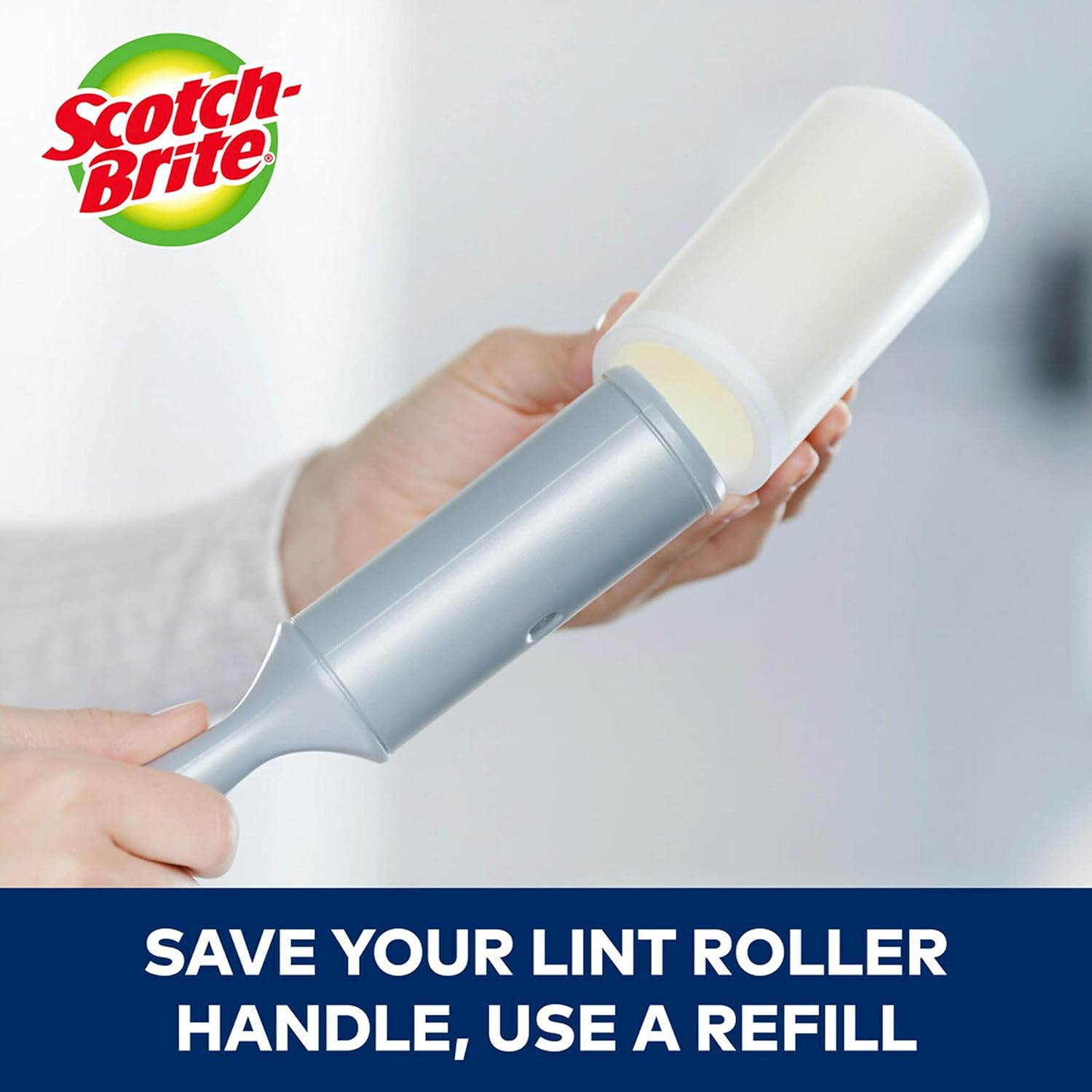Scotch-Brite Giant Lint Roller, White : Everything Else