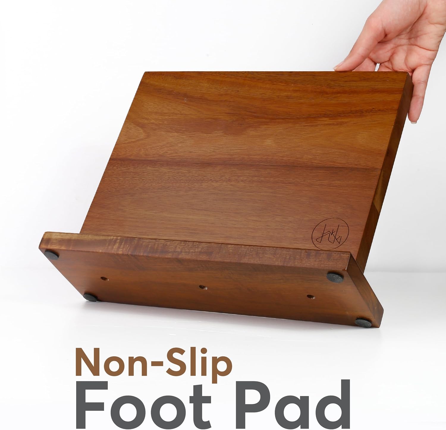 Magnetic Knife Block, 12 x 10 Inches – Strong Double-Sided Magnetic Knife Holder, Acacia Wood Knife Holder for Kitchen Counter, Multifunctional Storage for Home Kitchen (Brown)