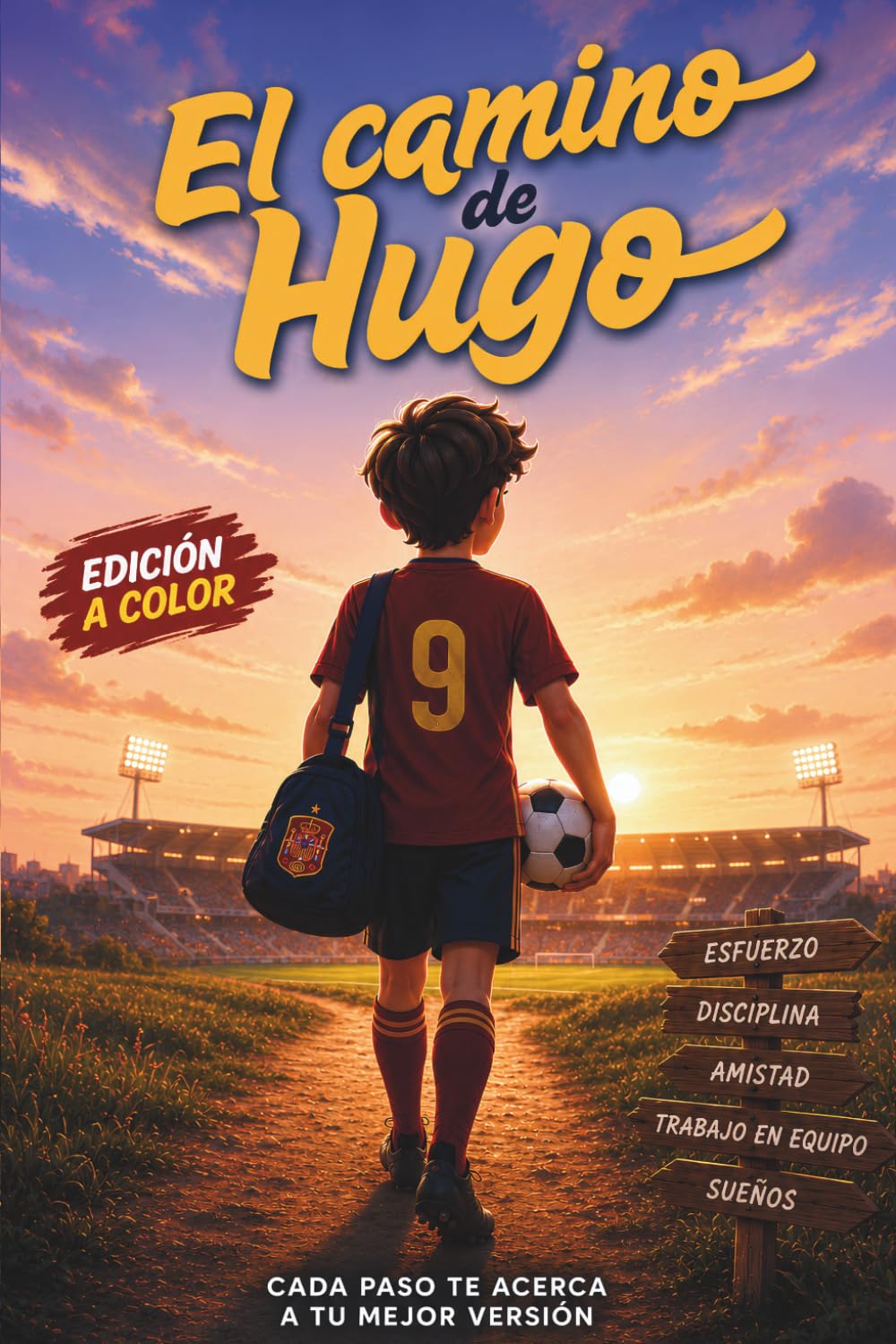 El Camino de Hugo: Libro de fútbol para niños de 8 a 12 años: una historia sobre esfuerzo, amistad y superación personal
