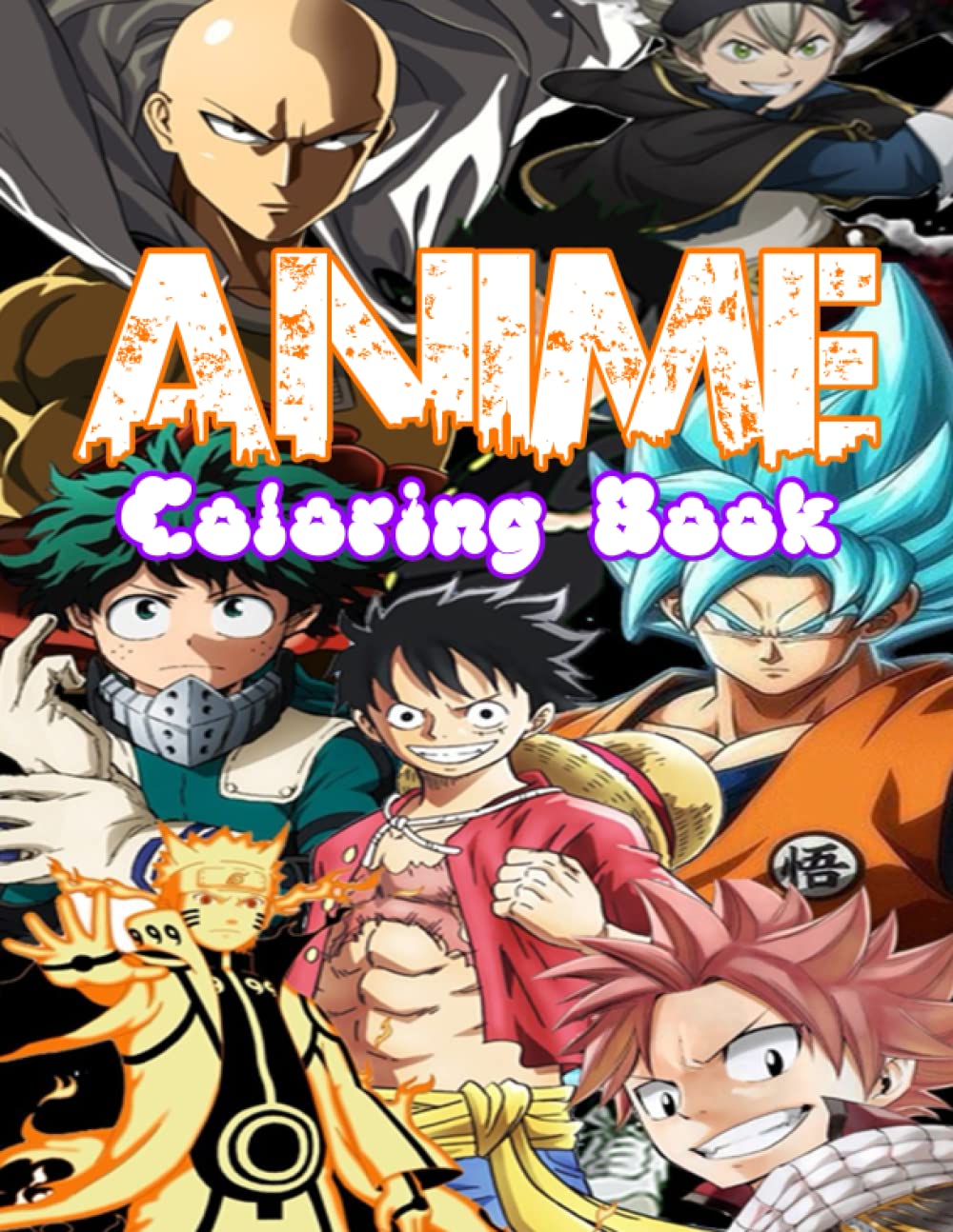 Buy Anime Coloring Book Coloring Pages Of The Most Known Characters In