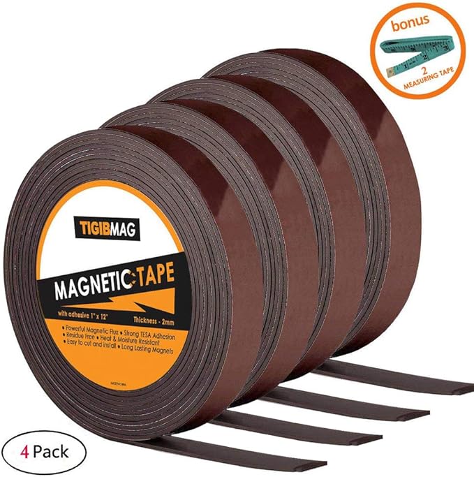 Flexible Tape 4 Pack 1 Inch x 12 Feet Strong