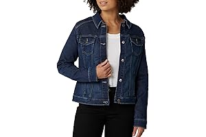 Classic Women's Dark Denim Jacket: A Timeless Wardrobe Essential