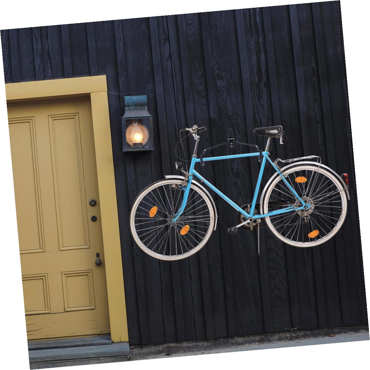 Zerodeko Adjustable Angle Bike Wall Mount Rack with Metal Screws, Heavy Duty 40kg Load Capacity, Black Indoor Bike Hook for Mountain and Road Bicycle Storage