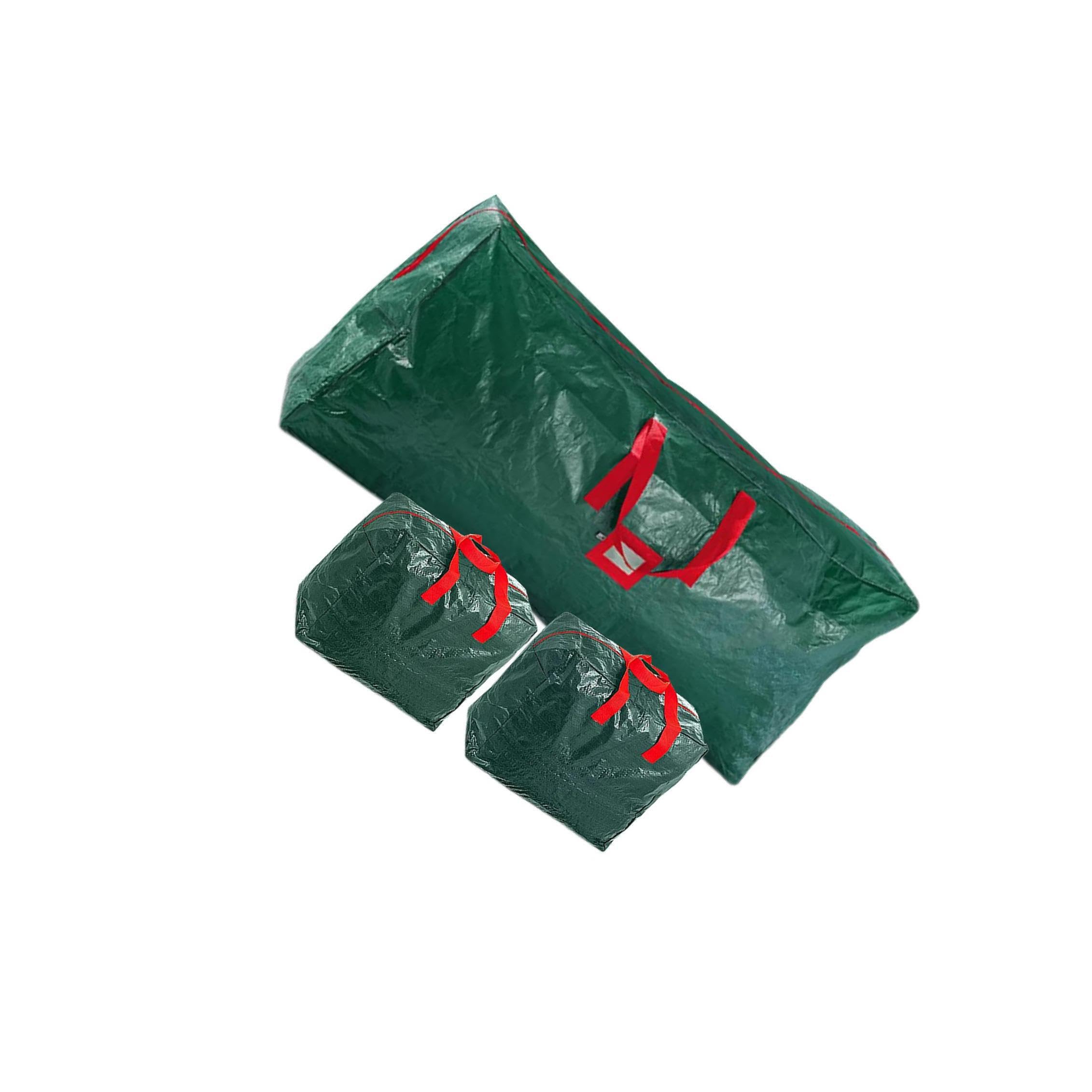 3 pezzi/set contenitore per albero di Natale artificiale, borsa portaoggetti, resistente, con maniglie per il trasporto, impermeabile
