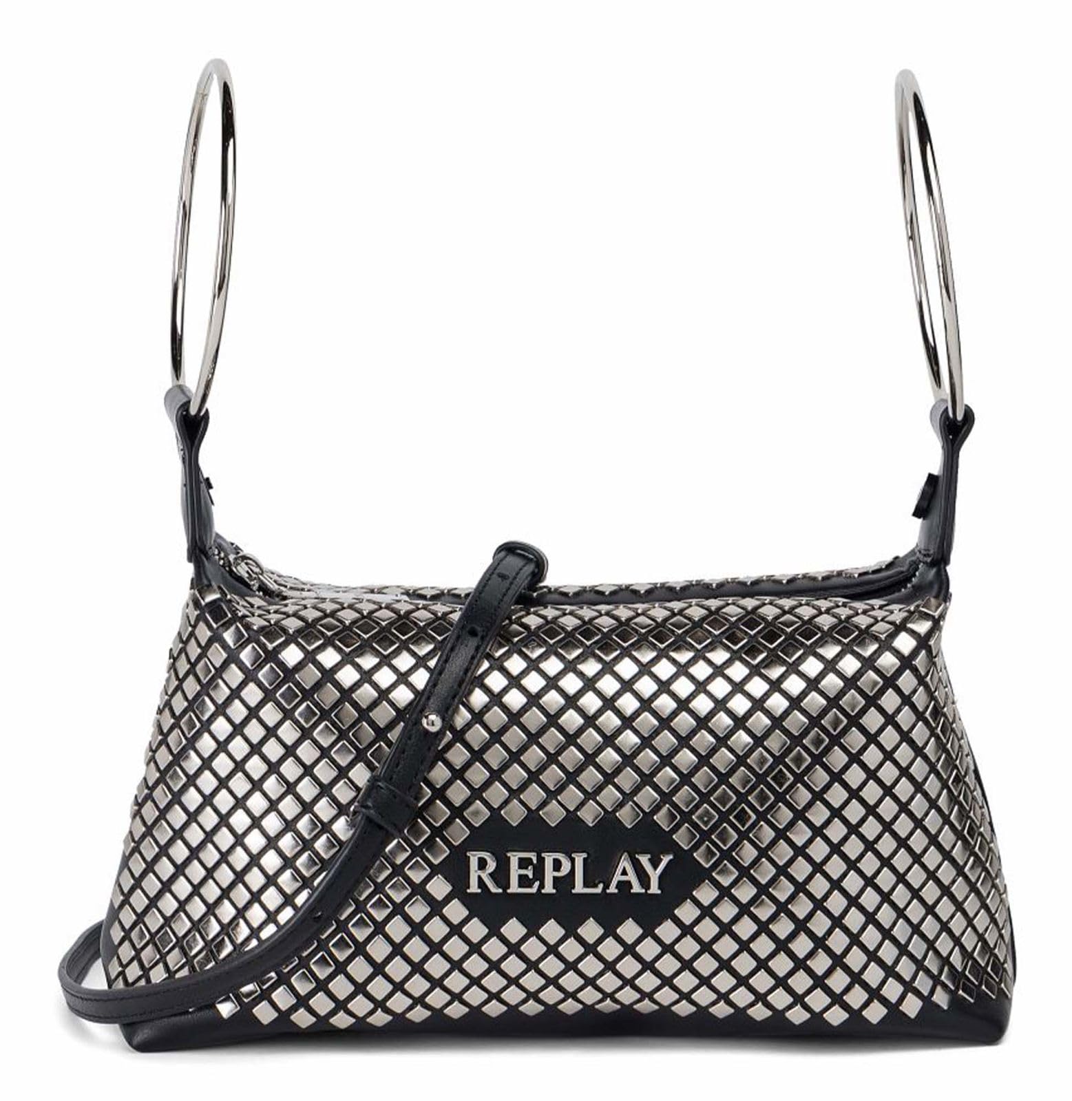Replay Women Fw3004 Handbag, 0098 Black, Einheitsgröße