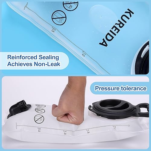 Miniatura 5 de Hydration Bladder 2 Liter, BPA Free Water Bladder for Hiking Backpack Water Storage Bag with Insulated Tube, Hydration Backpack Replacement for