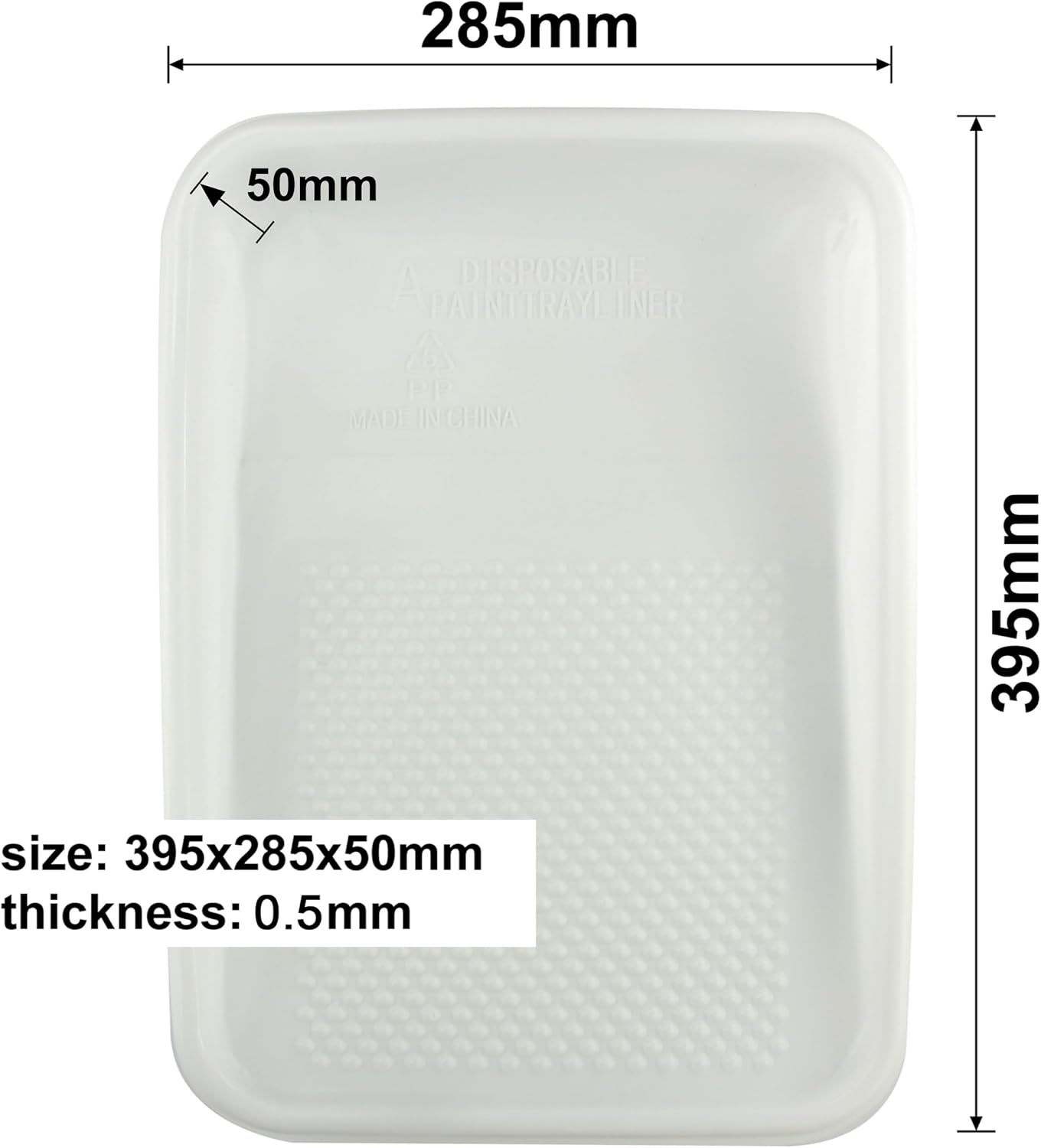 Paint Tray Liners + 18 PCS 9" Paint Rollers