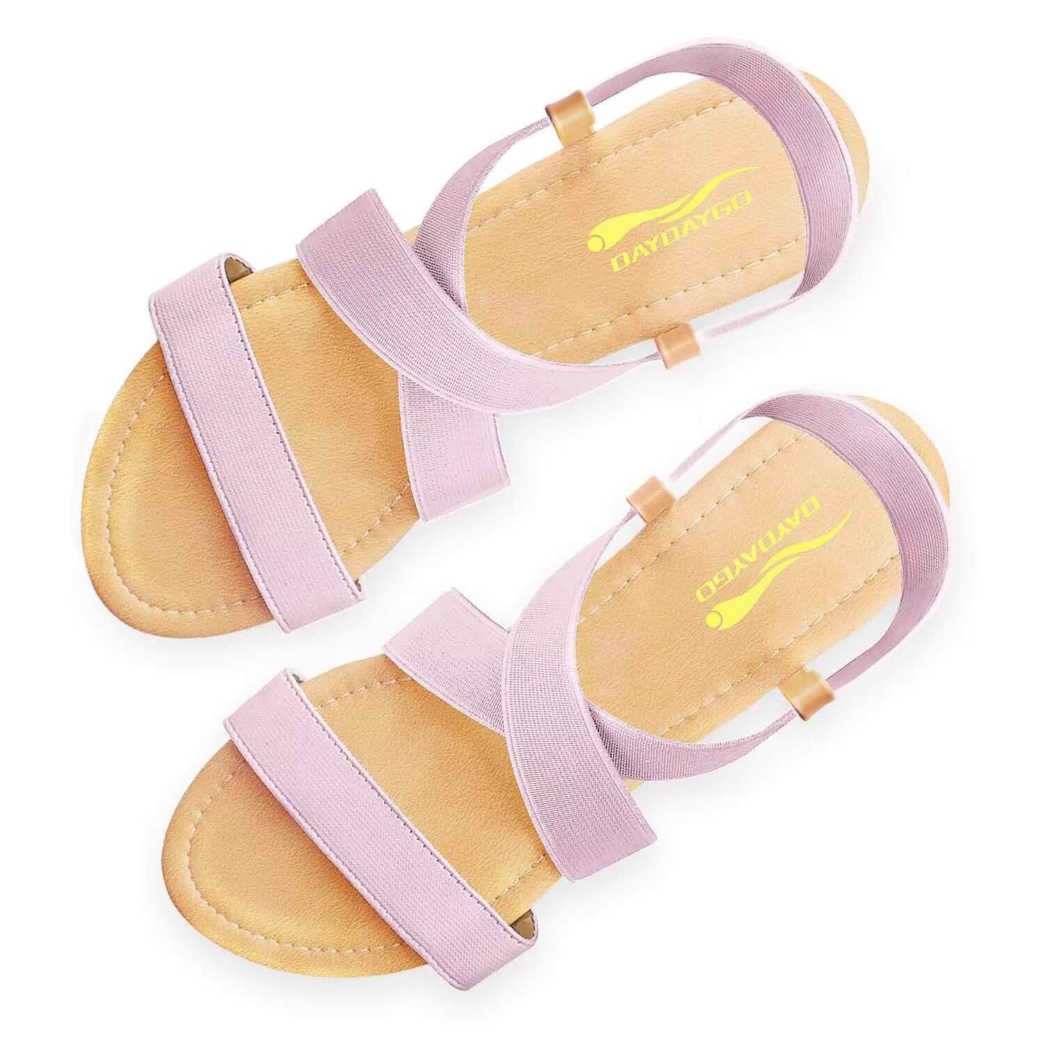 DAYDAYGO Women's Elastic Flat Sandals