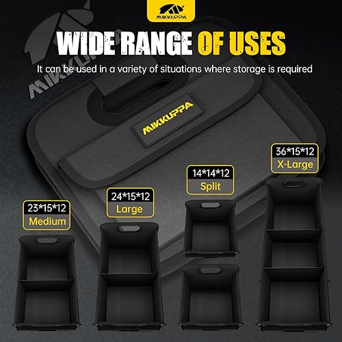 Miniatura 7 de MIKKUPPA Organizador de maletero de automóvil, organizador plegable de 105 litros para comestibles, organizadores de almacenamiento de maletero para