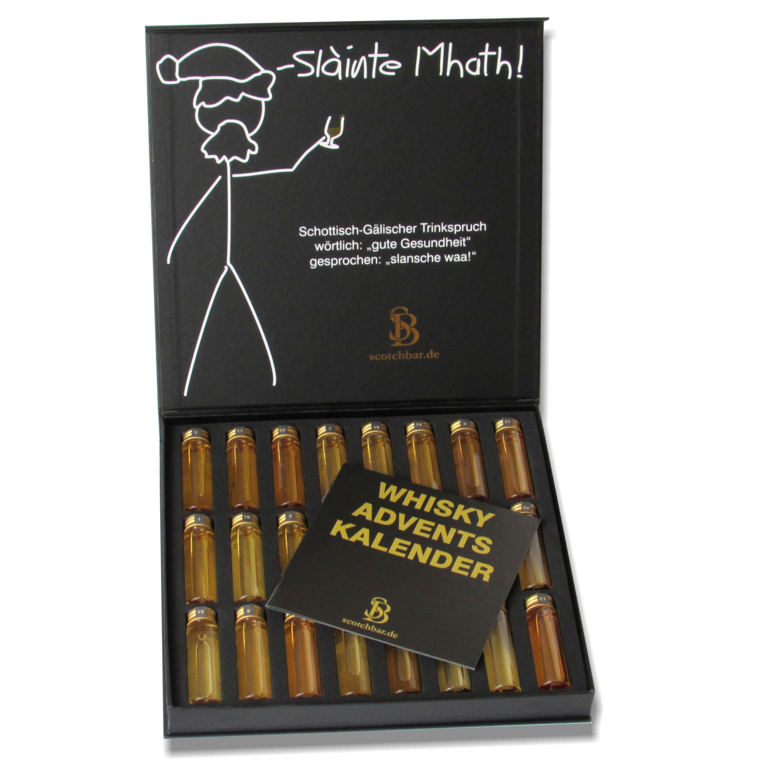 Whisky Adventskalender 24 x 20ml aus Schottland, Irland, USA und Kanada