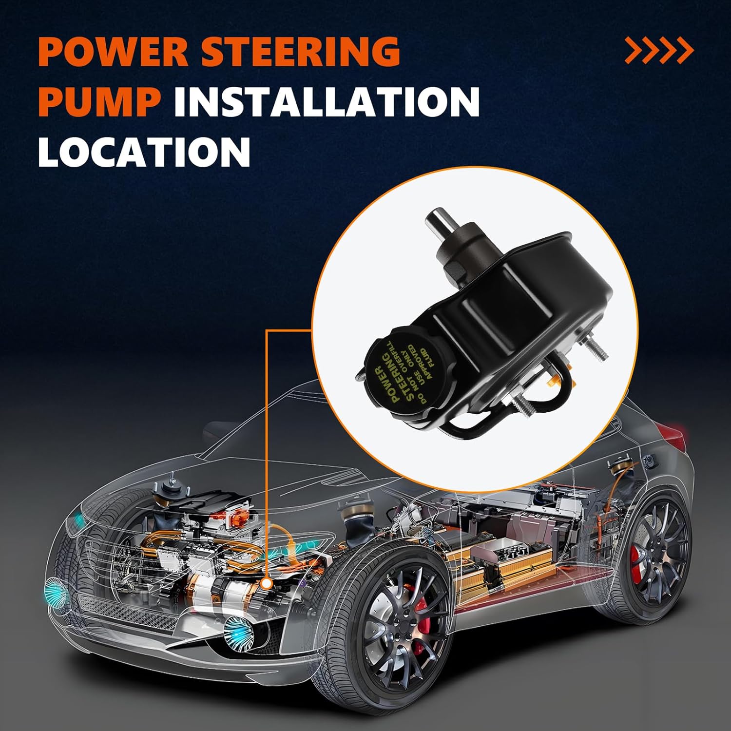 20-8741 Power Steering Pump Fits for 1996-2005 Blazer V6 4.3L for 1996-2005 Jimmy V6 4.3L for 1996-2004 Sonoma V6 4.3L Replace OE 208741 15066473