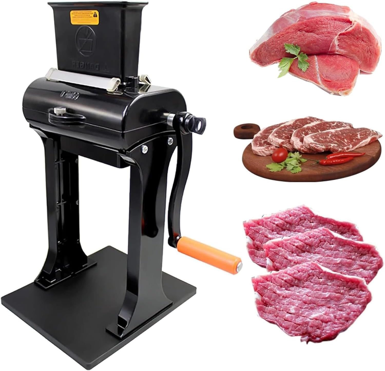 Commercial Meat Tenderizer, Vertical Manual Meat Tenderizer, Heavy Duty Steak Flatten Tool,for Steak Beef Turkey Chicken