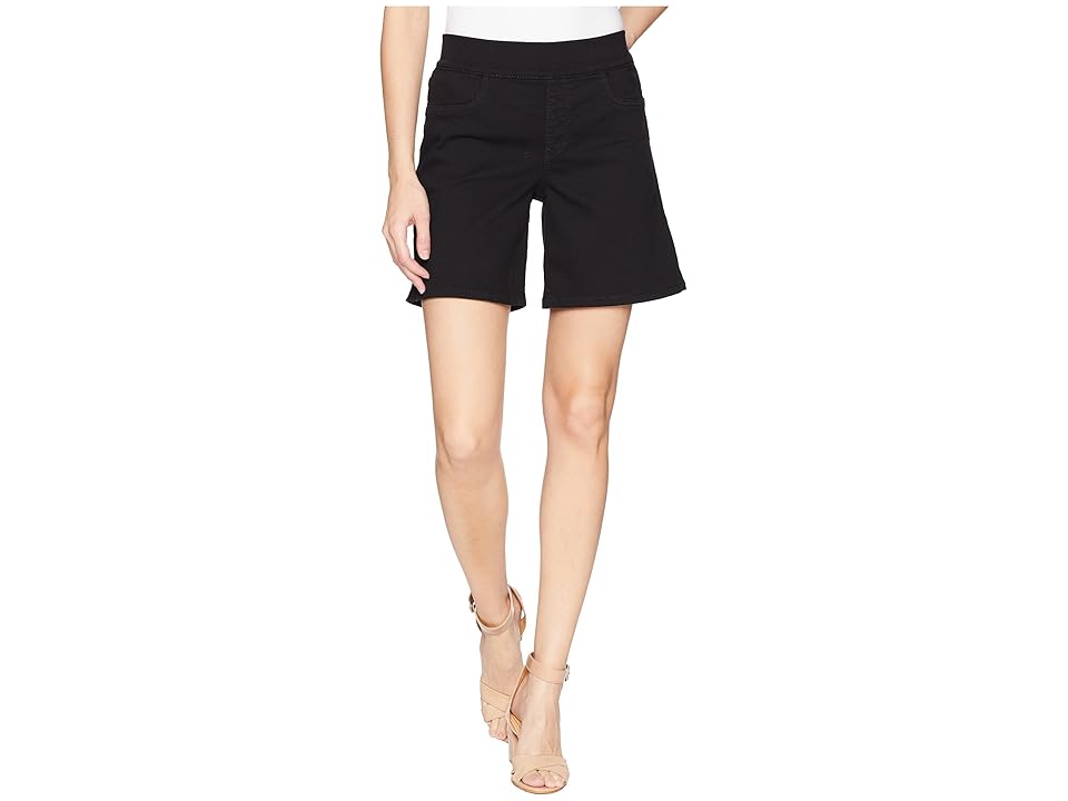 

NYDJ Pull-On Shorts w/ Side Slit in Black (Black) Women's Shorts