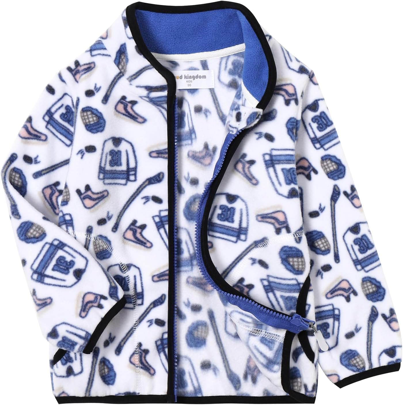 Mud Kingdom Unisex Kids Fleece Jacket Printing Zip Up