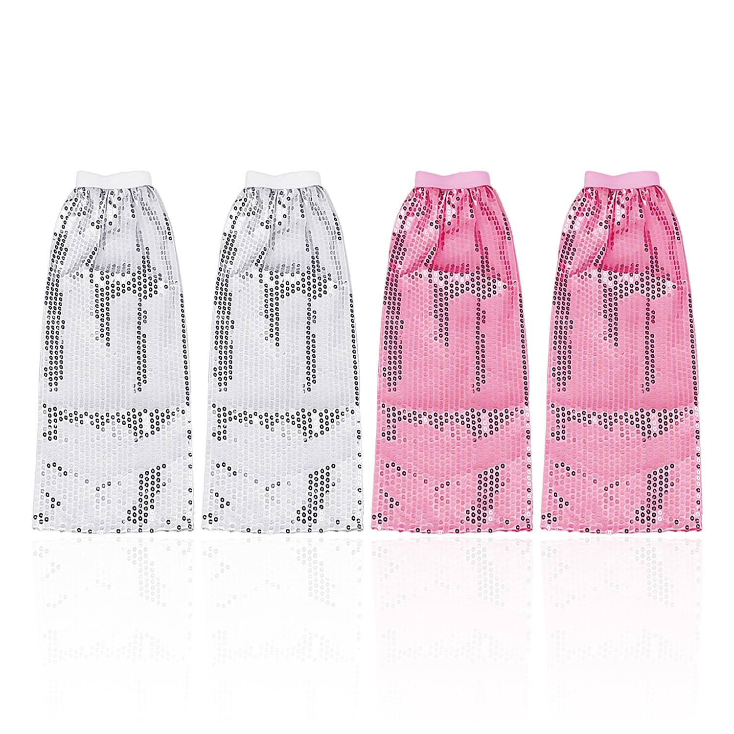 EOWVISN 2 Pairs Of Sequined Socks, Fashion Shining Trend, Retro Clothing Matching, Suitable For Stage Performances, Disco Scenes.