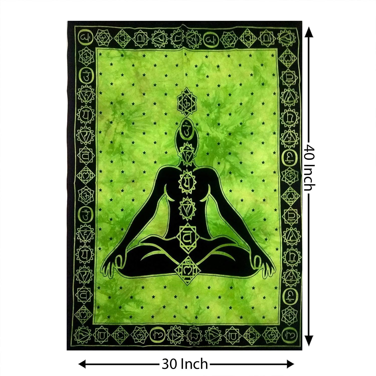AVA Collections Boho Tapestry, Green Wall Hanging Tapestries - Image 2